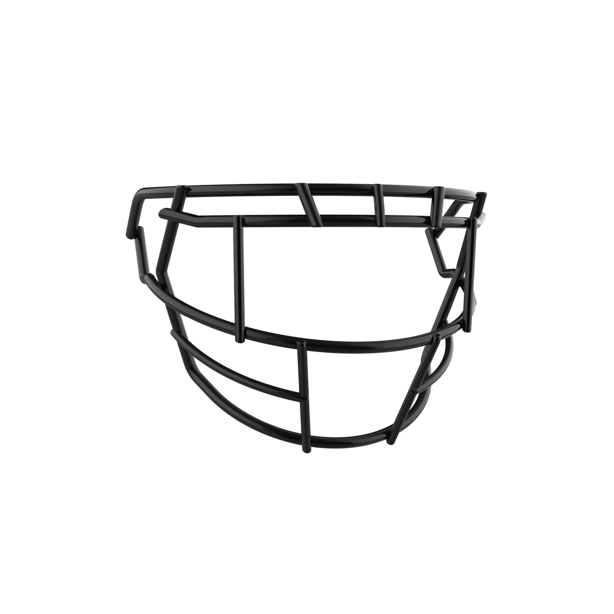 SCHUTT F7 EGOP 808-NB-VC premium football facemask in black, displayed on a white background.