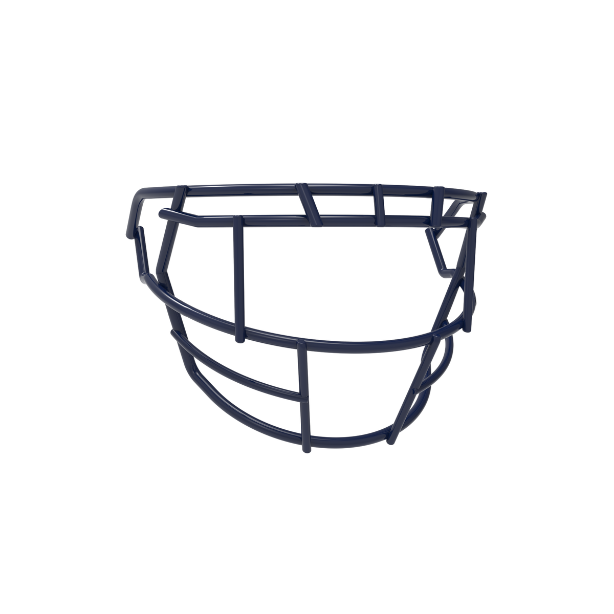 SCHUTT F7 EGOP 808-NB-VC premium football facemask in navy blue, displayed on a white background.