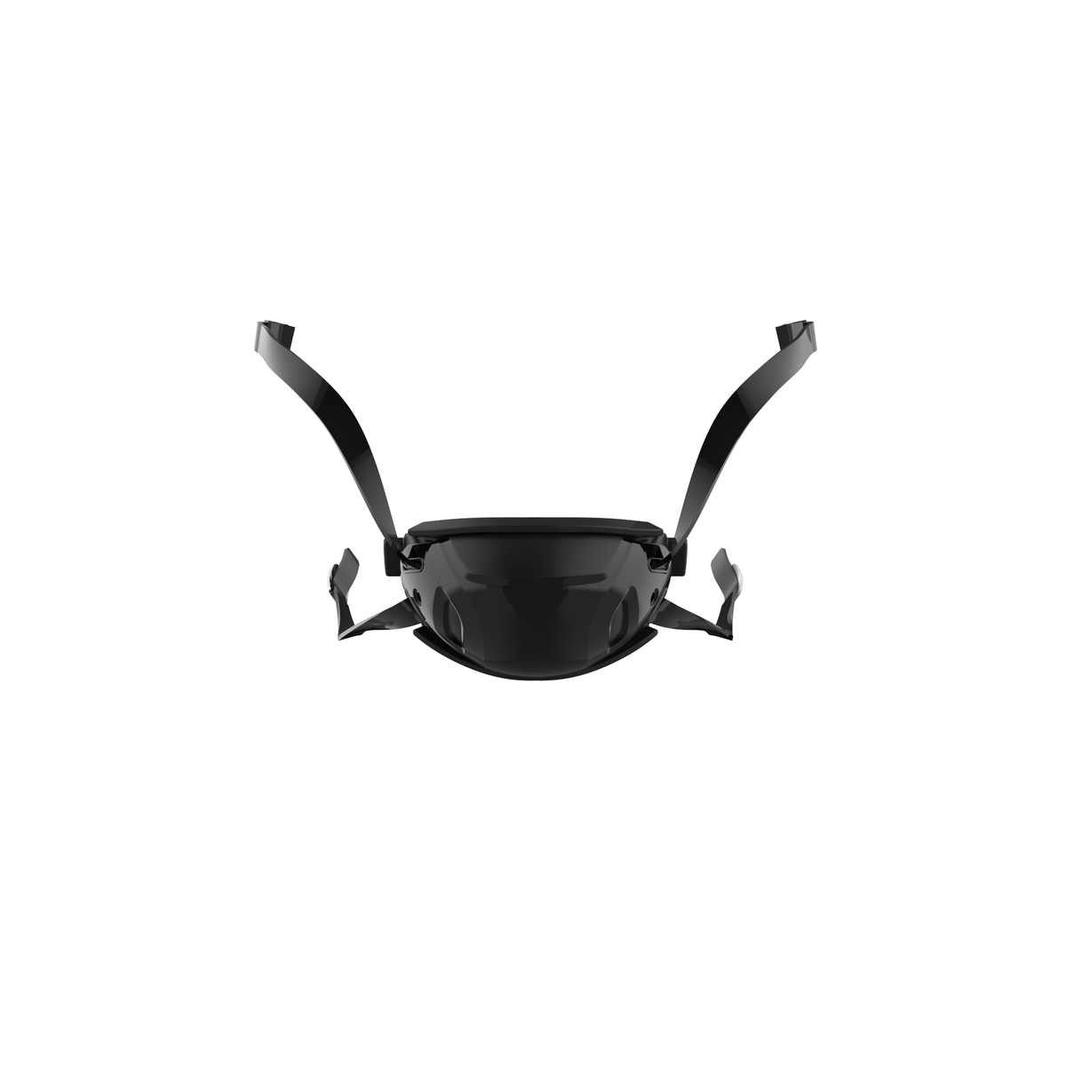 Schutt Fusion hard cup football chinstrap in black