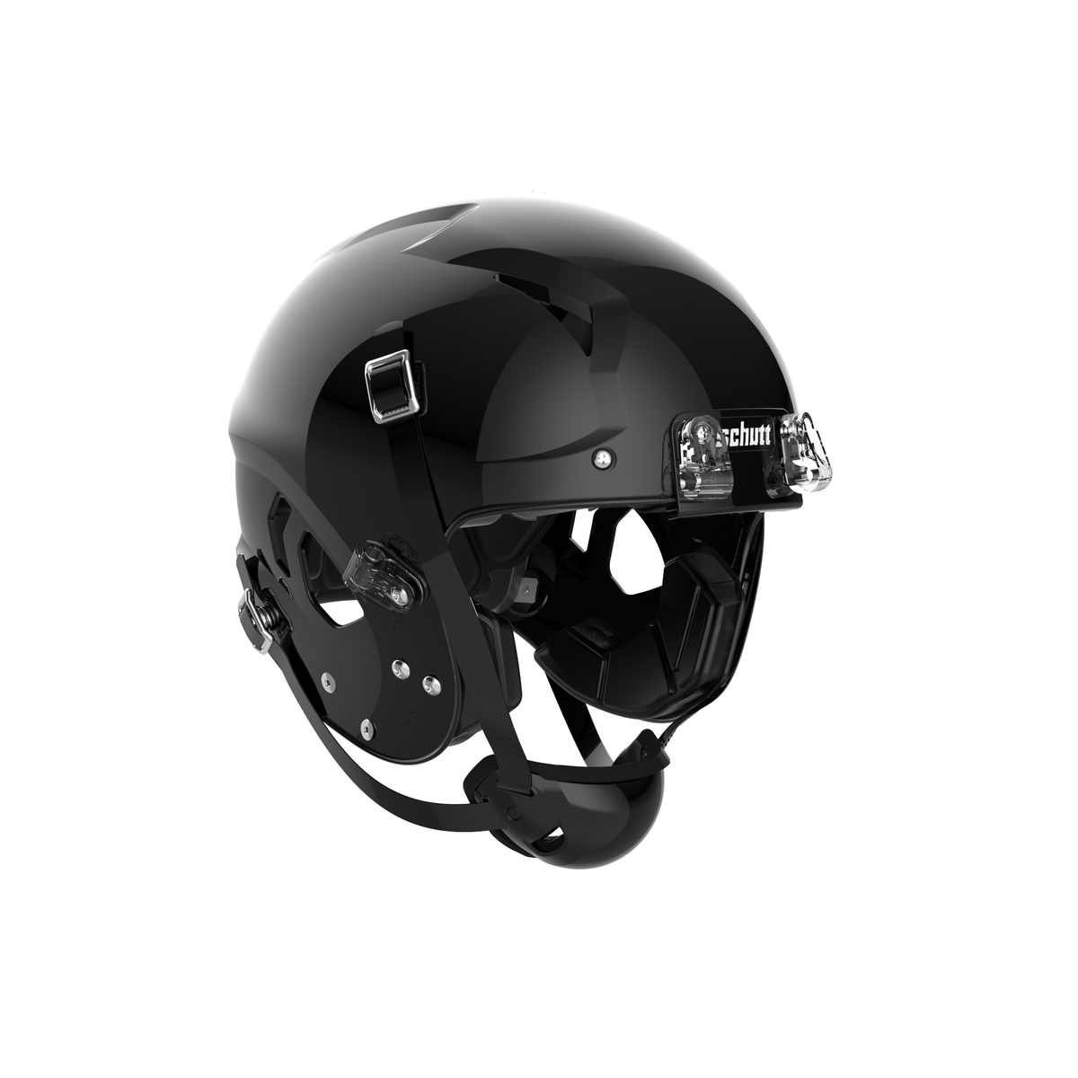 Schutt Vengeance Pro LTD II football helmet in gloss black without facemask