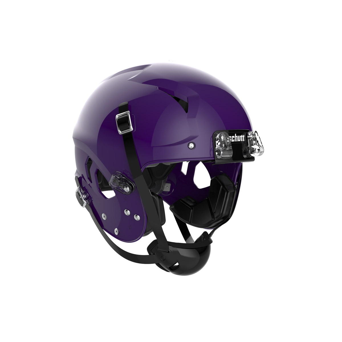 Schutt Vengeance Pro LTD II football helmet in gloss purple without facemask
