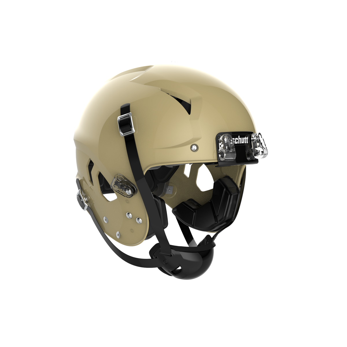 Schutt Vengeance Pro LTD II football helmet in metallic vegas gold without facemask