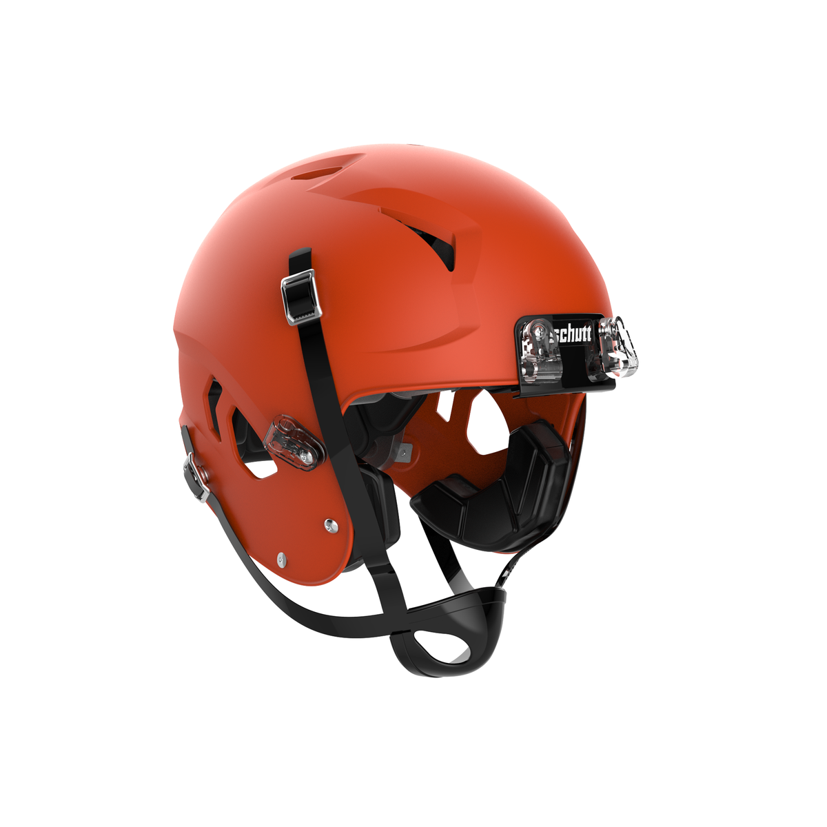 Schutt Youth Vengeance A11 2.0 football helmet in orange without facemask