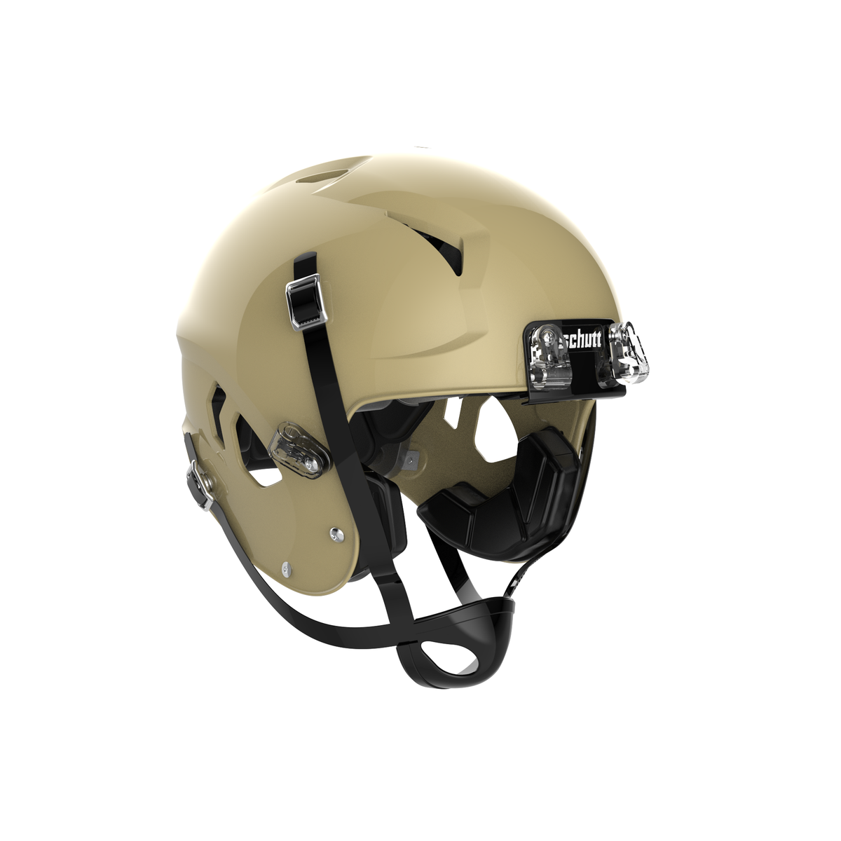 Schutt Youth Vengeance A11 2.0 football helmet in metallic vegas gold without facemask