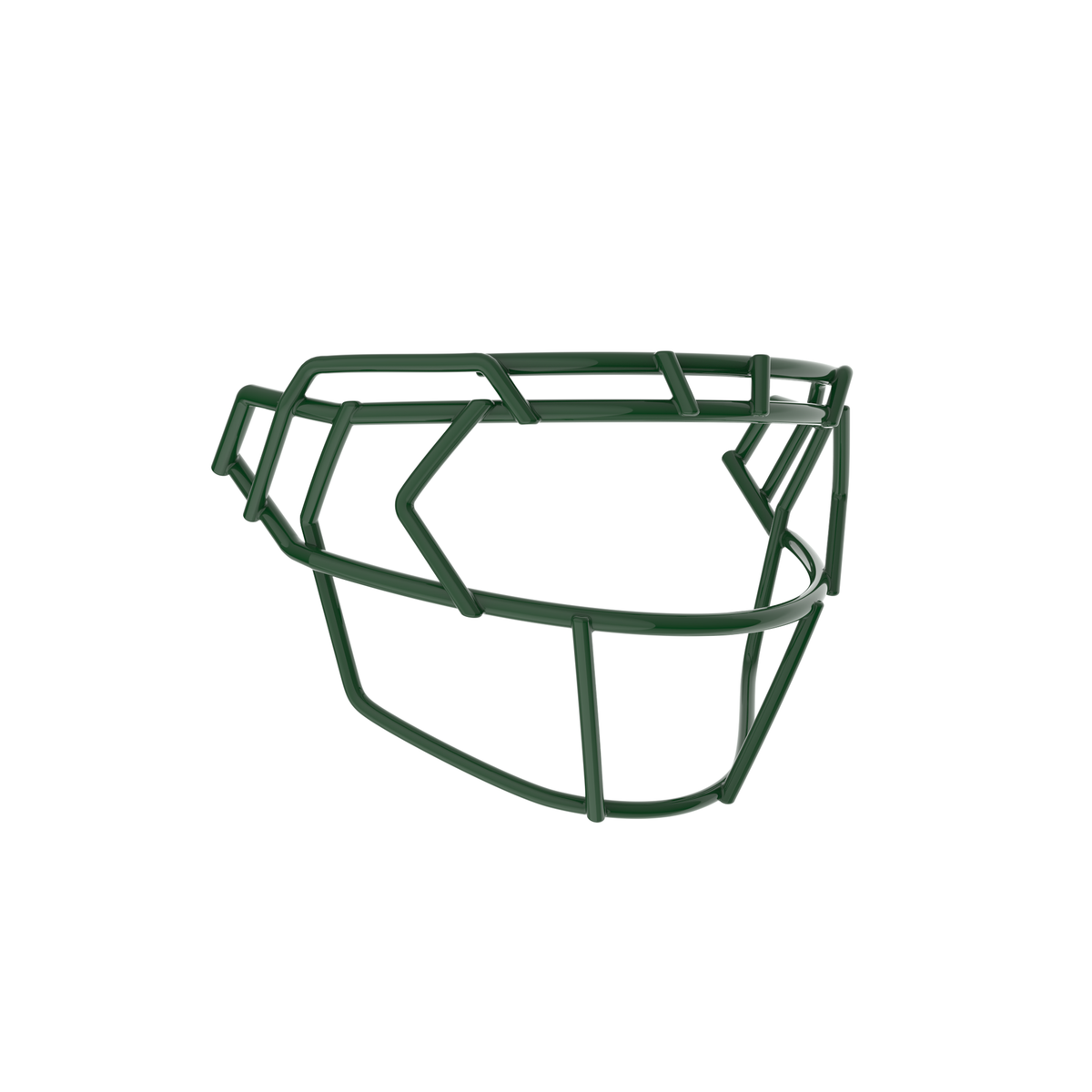 Schutt F7X-EGOP III dark green football facemask with extended eye guard and reinforced wire frame design