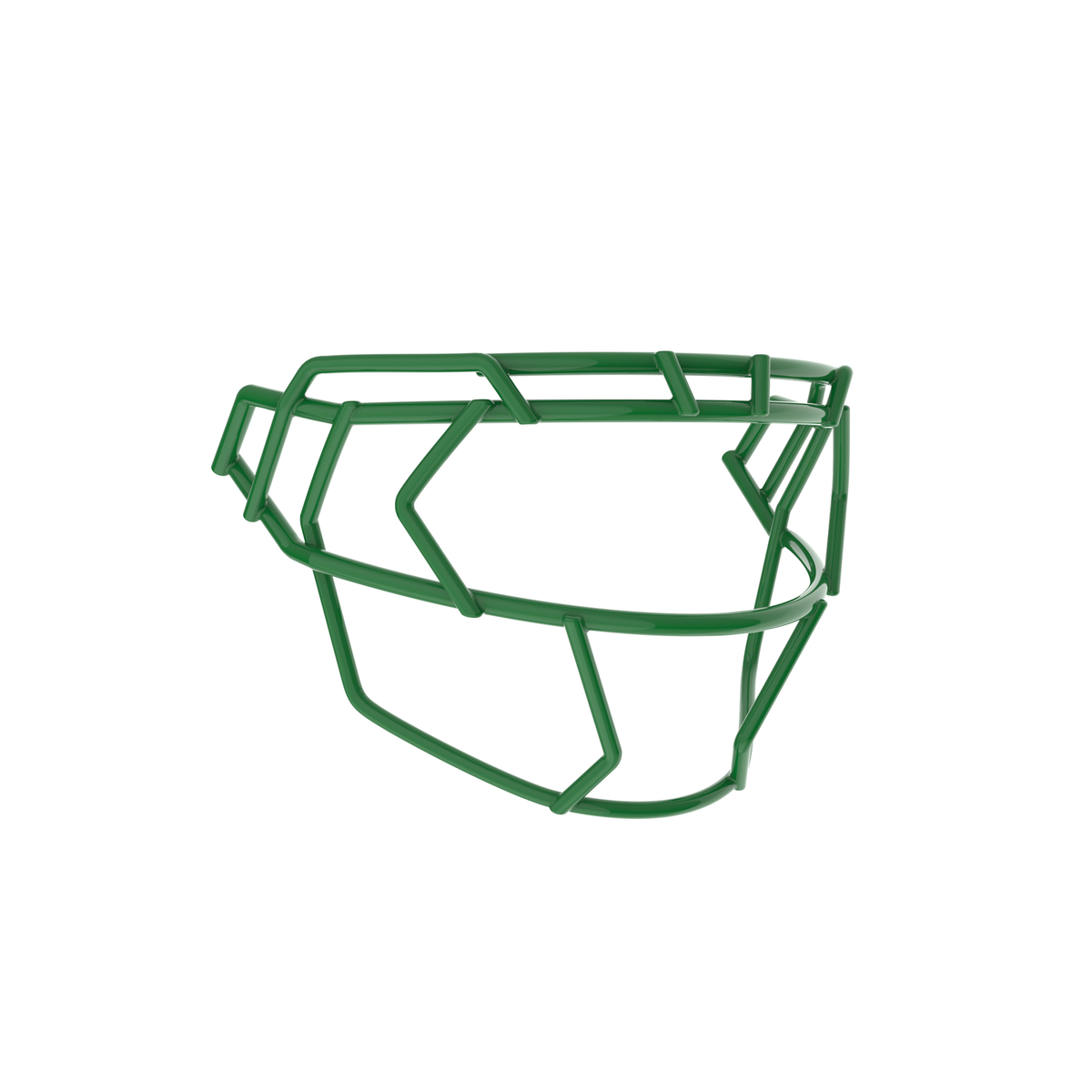 Schutt F7X-EGOP VI kelly green football facemask with extended eye guard and reinforced wire frame design