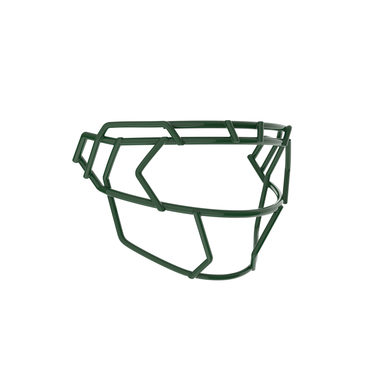 Schutt F7X-EGOP VI dark green football facemask with extended eye guard and reinforced wire frame design