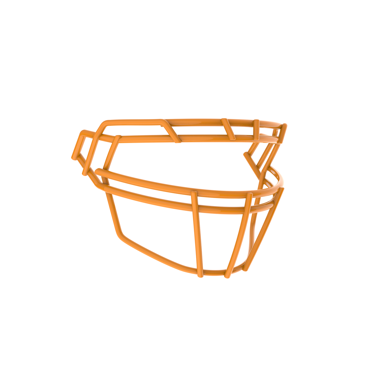 Schutt F7X-ROPO-DW-C gold football facemask with double wire brow and open lower bar design