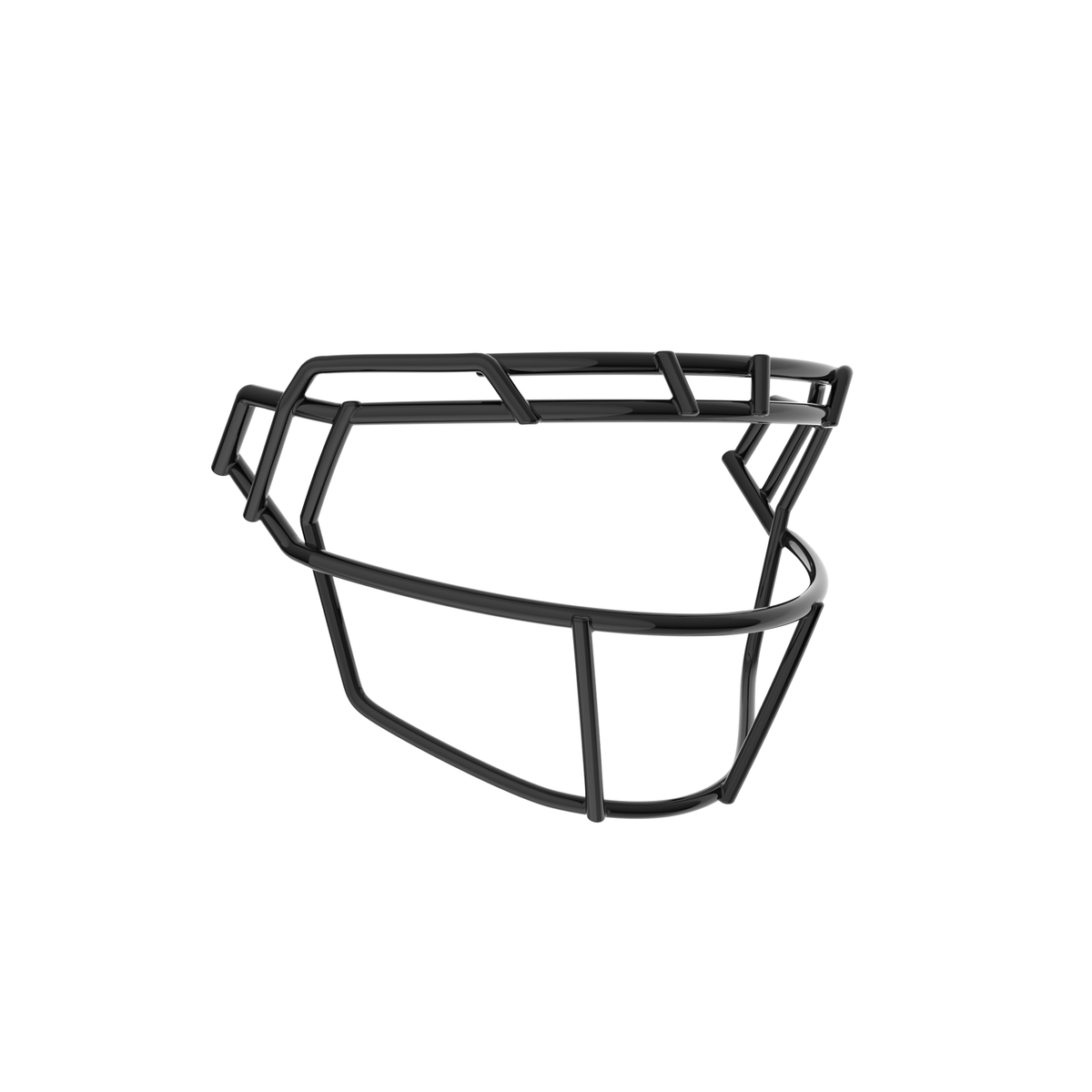Schutt F7X-ROPO-SW black football facemask with single wire brow and open lower bar design
