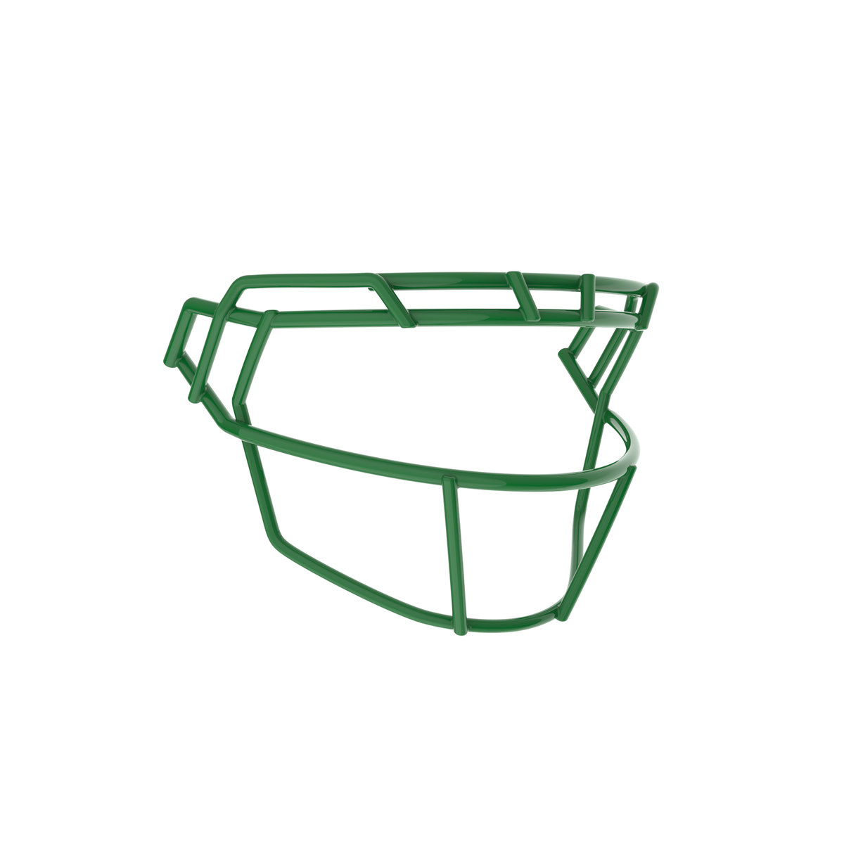 Schutt F7X-ROPO-SW kelly green football facemask with single wire brow and open lower bar design