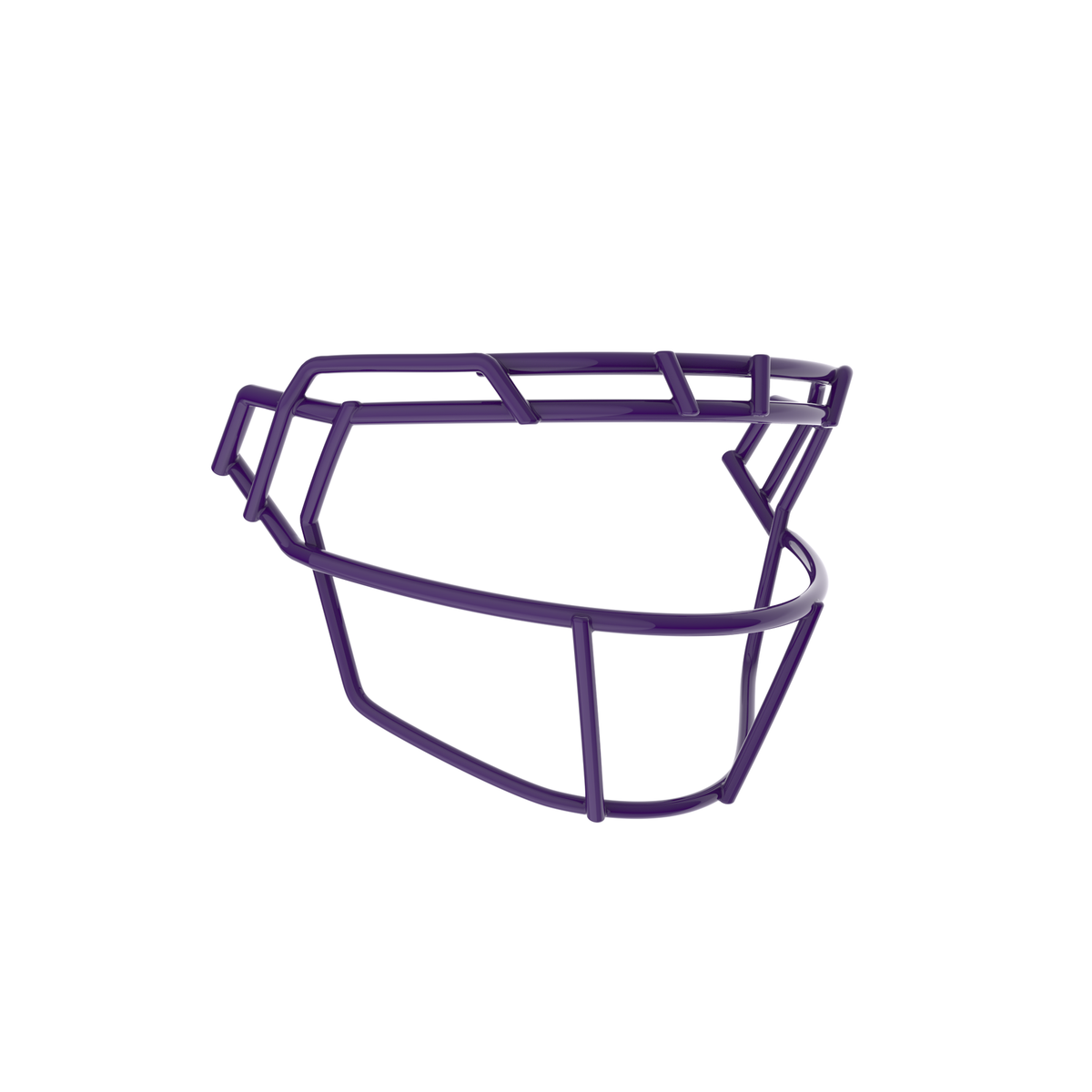 Schutt F7X-ROPO-SW purple football facemask with single wire brow and open lower bar design