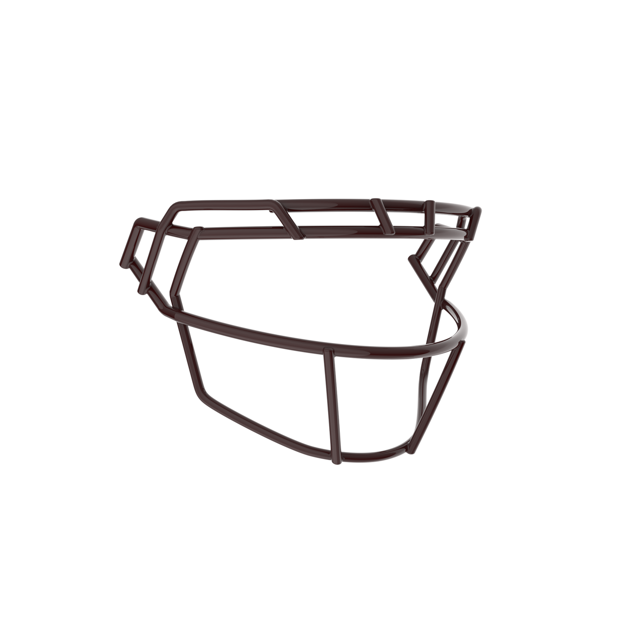 Schutt F7X-ROPO-SW maroon football facemask with single wire brow and open lower bar design