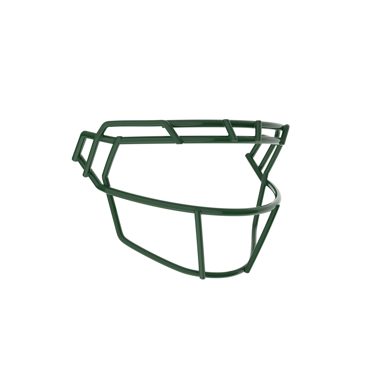 Schutt F7X-ROPO-SW dark green football facemask with single wire brow and open lower bar design