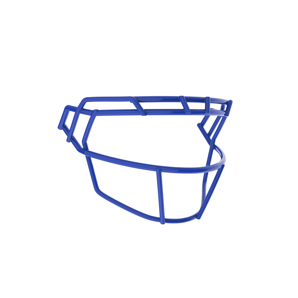 Schutt F7X-ROPO-SW royal blue football facemask with single wire brow and open lower bar design