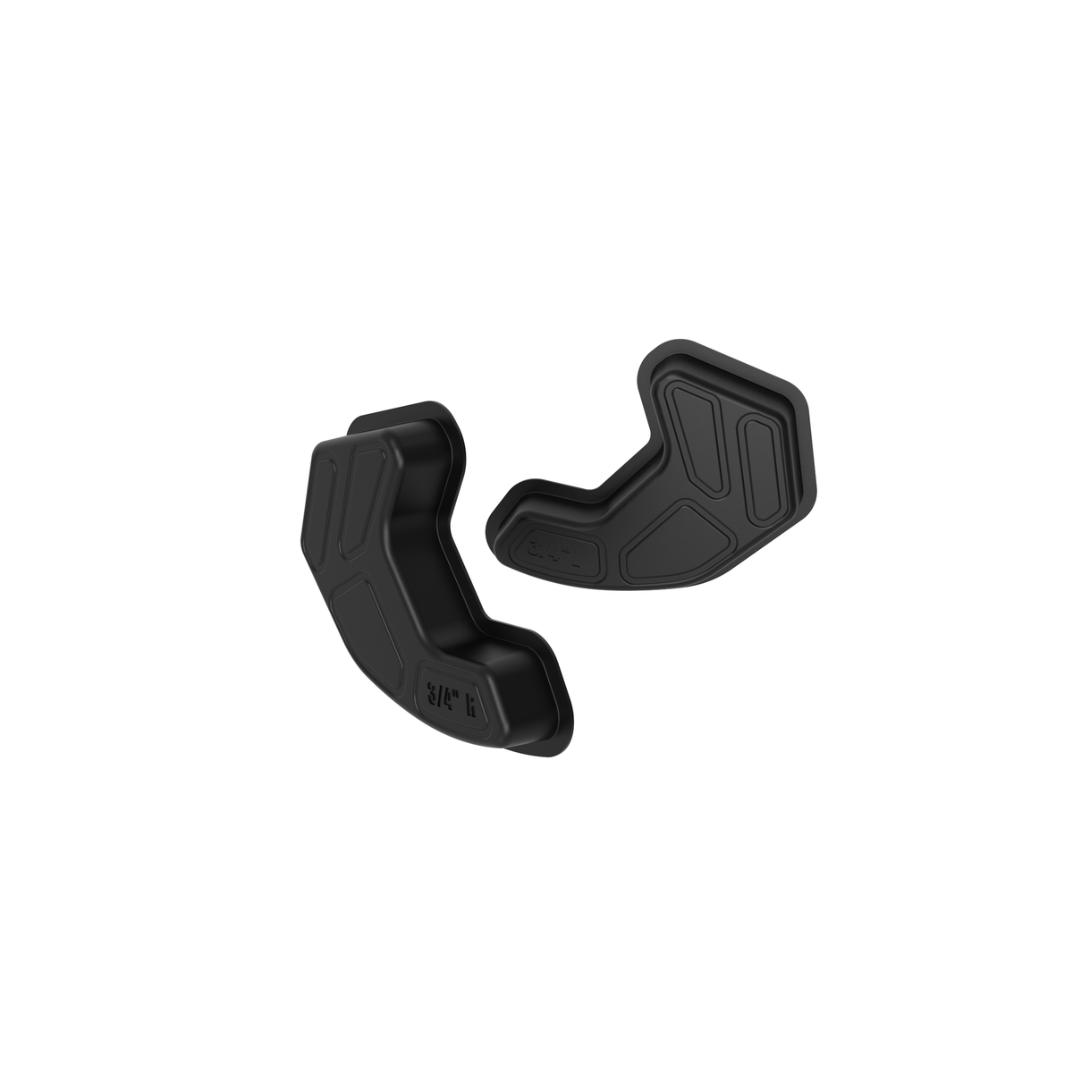 Schutt HSS football helmet jaw pads pair in black for varsity helmets