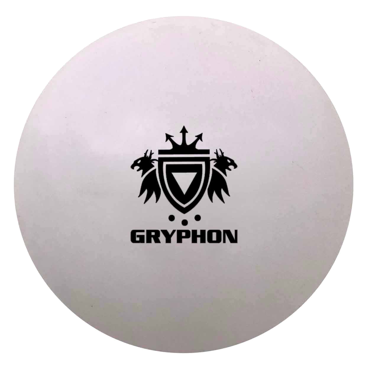 Gryphon practice field hockey ball with logo on surface