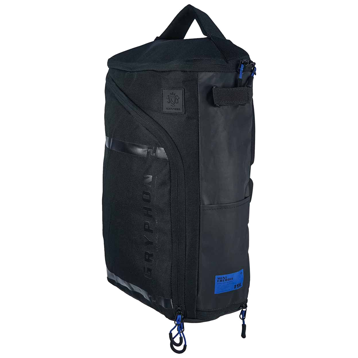 Gryphon Mini Freddie backpack with multiple compartments and carry handles