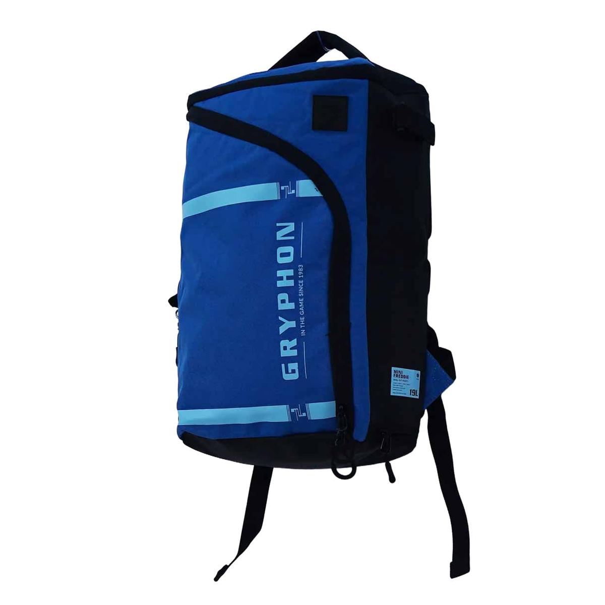 Gryphon Mini Freddie backpack with multiple compartments and carry handles