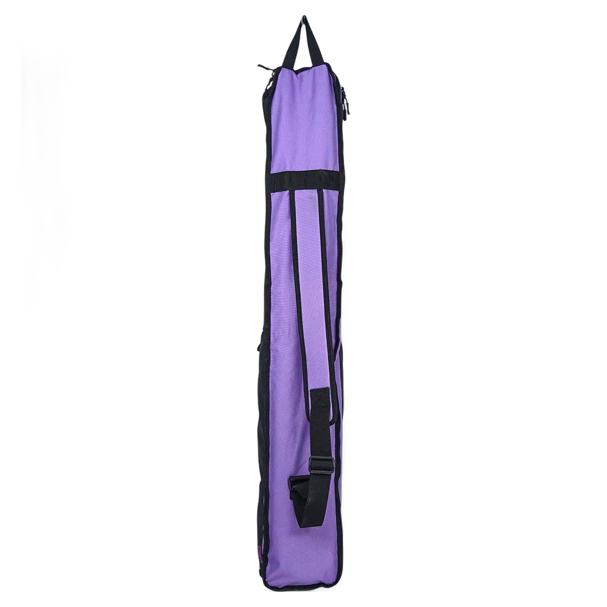 GRYPHON Paulie field hockey stick bag in purple with black trim, shoulder strap, and multiple storage compartments