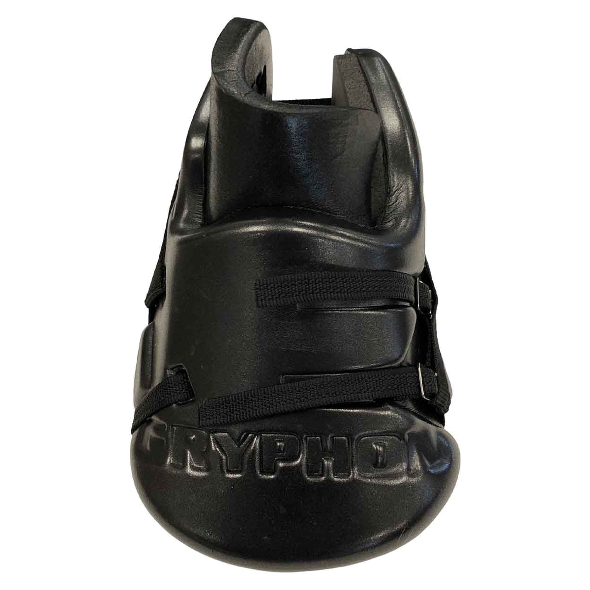 GRYPHON Sentinel field hockey goalkeeper kickers featuring a durable foam construction, contoured shape, and adjustable straps for a secure and stable fit.