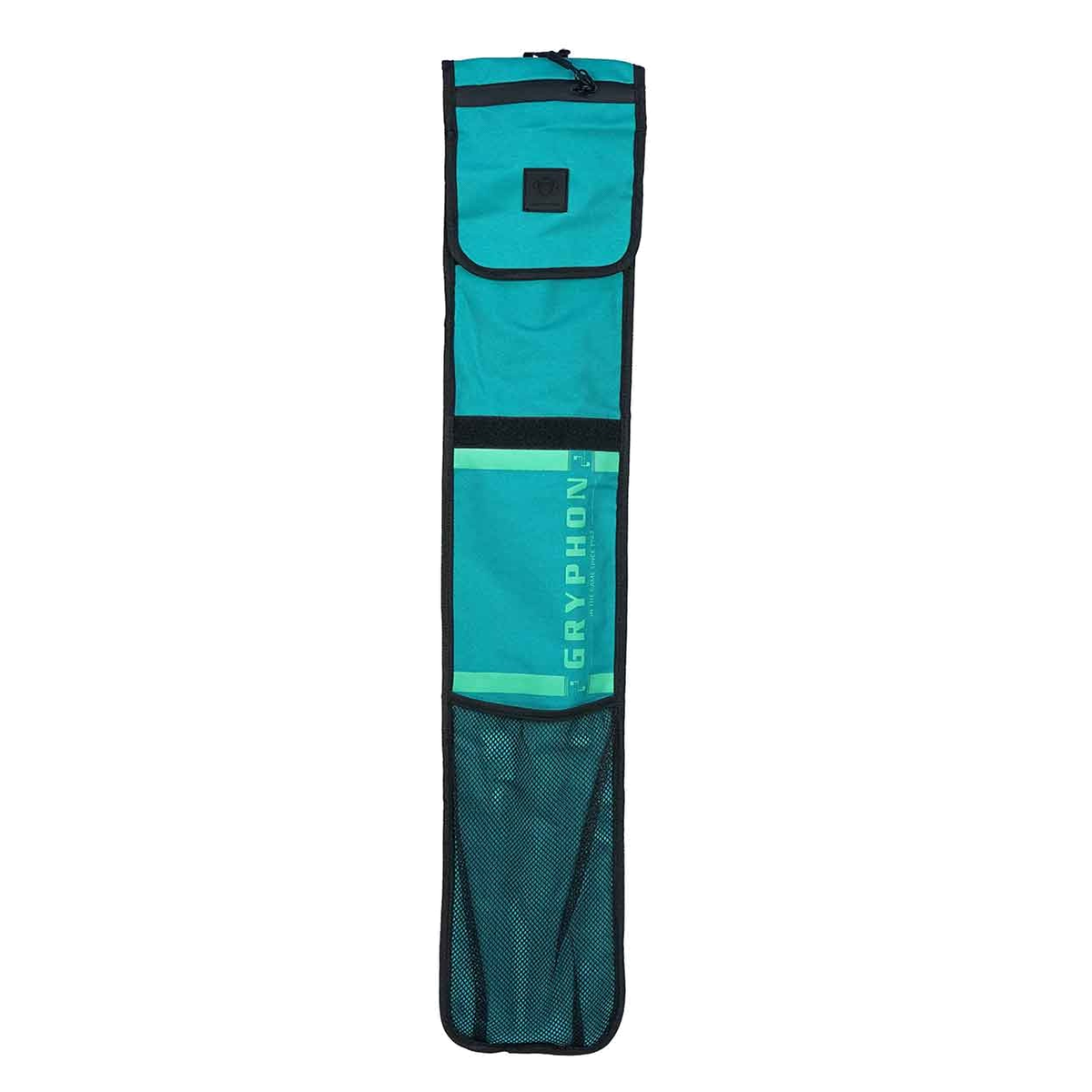 Gryphon Frankie field hockey stick bag with stick sleeve, zip pocket, and mesh storage compartment