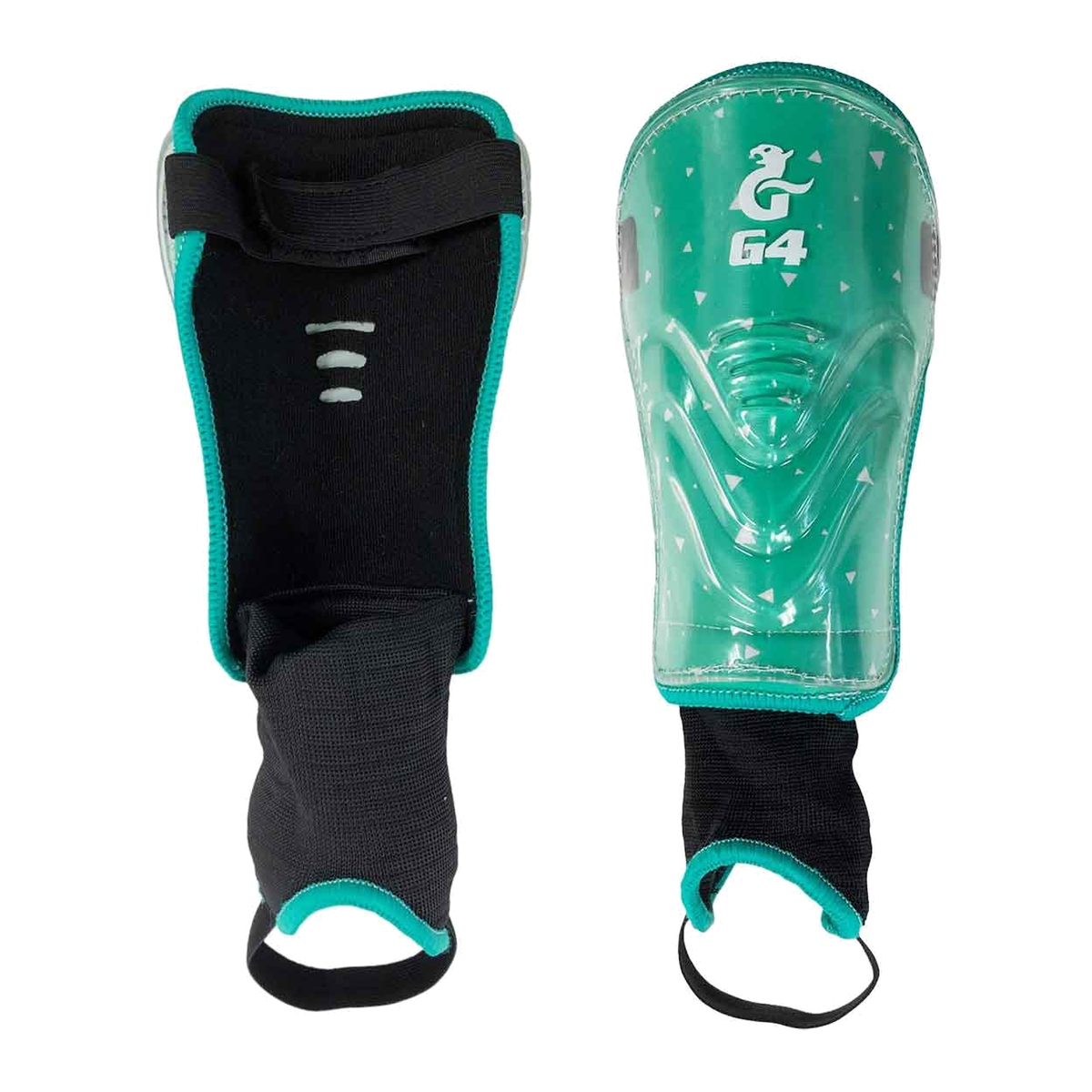 Gryphon Mini G4 field hockey shin guards with hard protective shell and ankle support for junior players