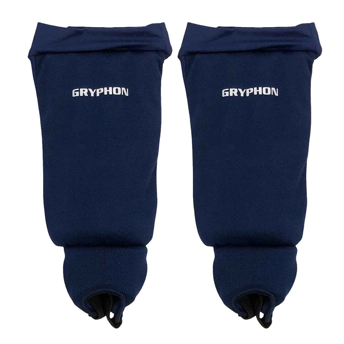 Gryphon Elite field hockey shinguards with lightweight protective padding and ankle support for secure fit