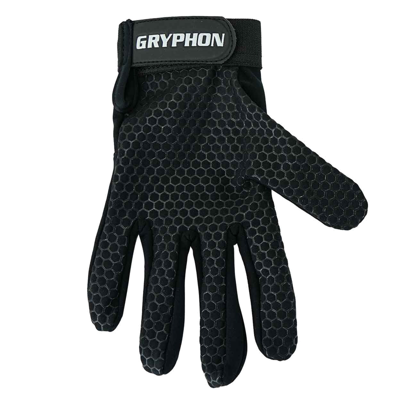 Gryphon G Fit G5 field hockey gloves with full finger design and textured grip for enhanced control