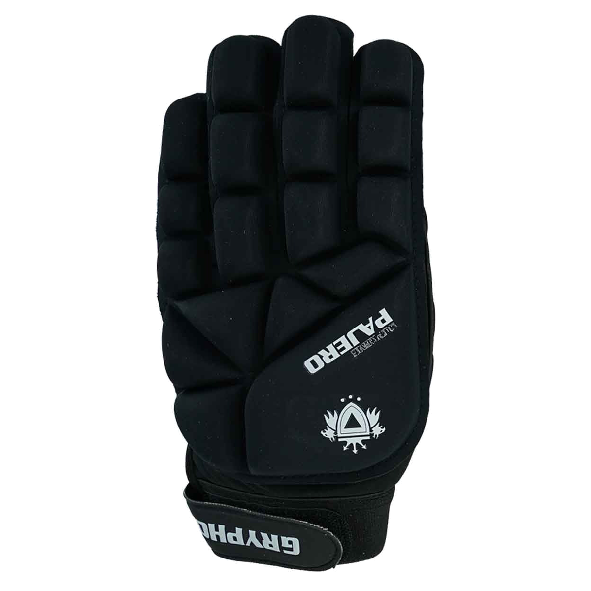 Gryphon Pajero Supreme field hockey glove with full finger padding and textured grip palm for protection and control