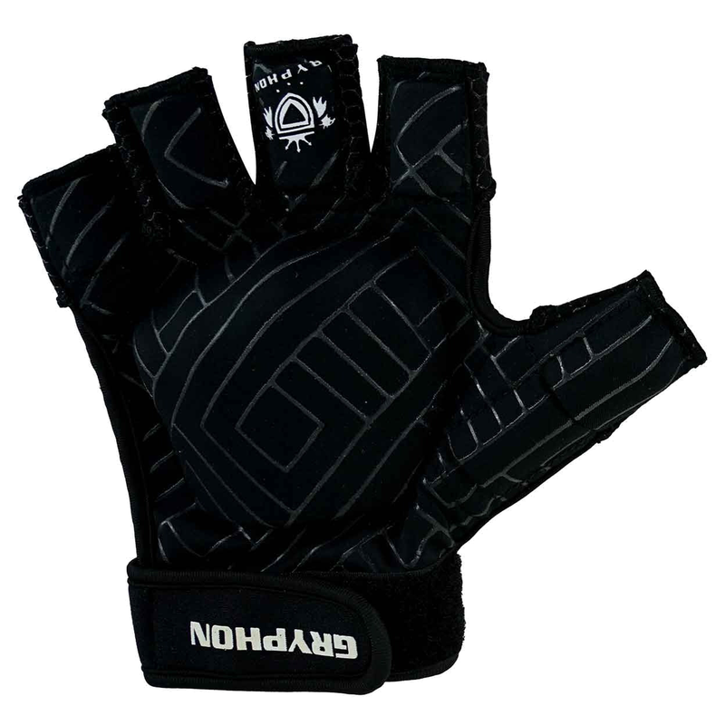 Gryphon G-Mitt OP G5 field hockey glove with padded backhand and open palm design