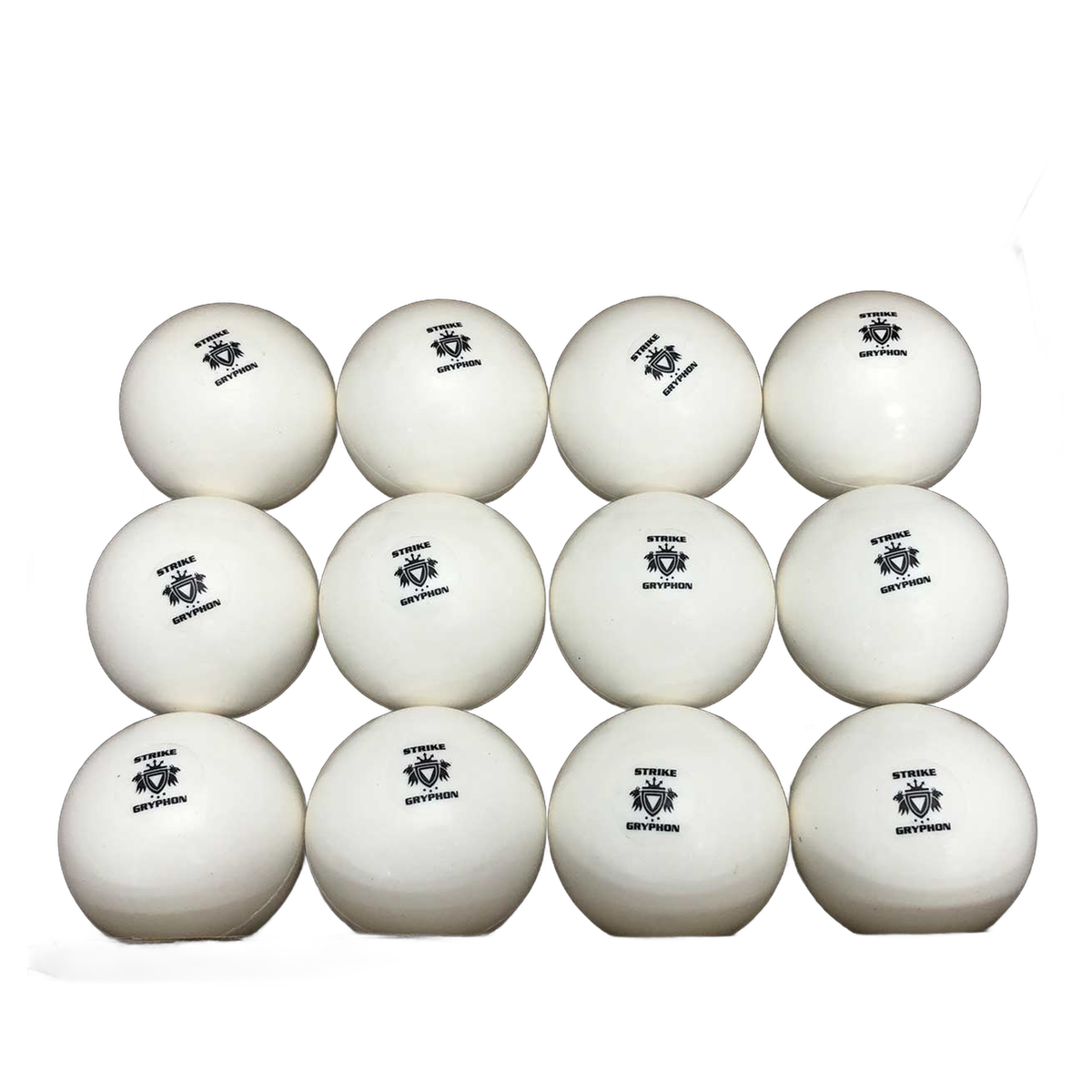 GRYPHON Super All-Turf field hockey ball designed for consistent play on all surfaces, sold in dozen pack