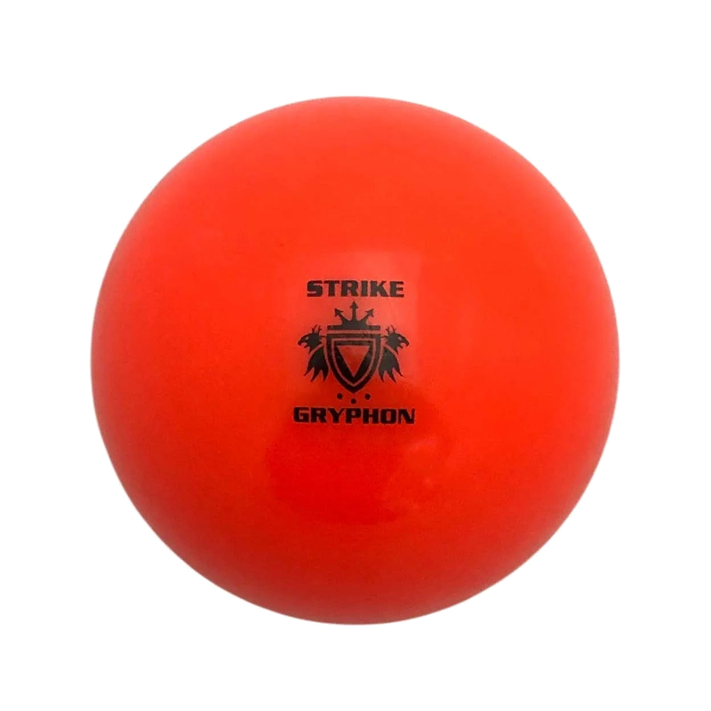 GRYPHON Super All-Turf field hockey ball designed for consistent play on all surfaces, sold in dozen pack