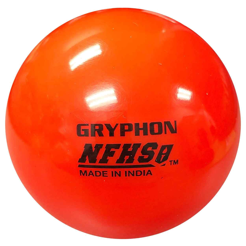 GRYPHON multi-turf NFHS field hockey game ball designed for reliable performance across surfaces, sold in dozen pack