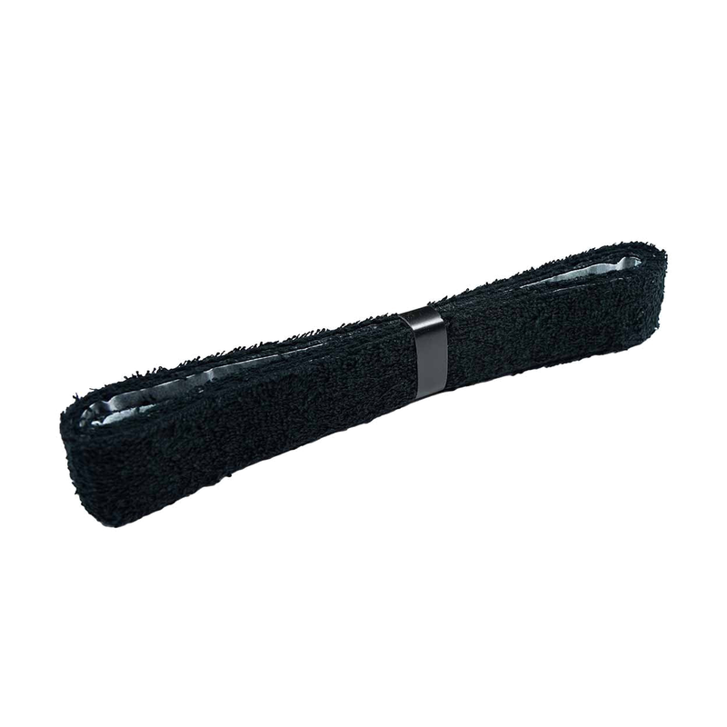 Gryphon towel field hockey stick grip in black designed for moisture absorption and improved control