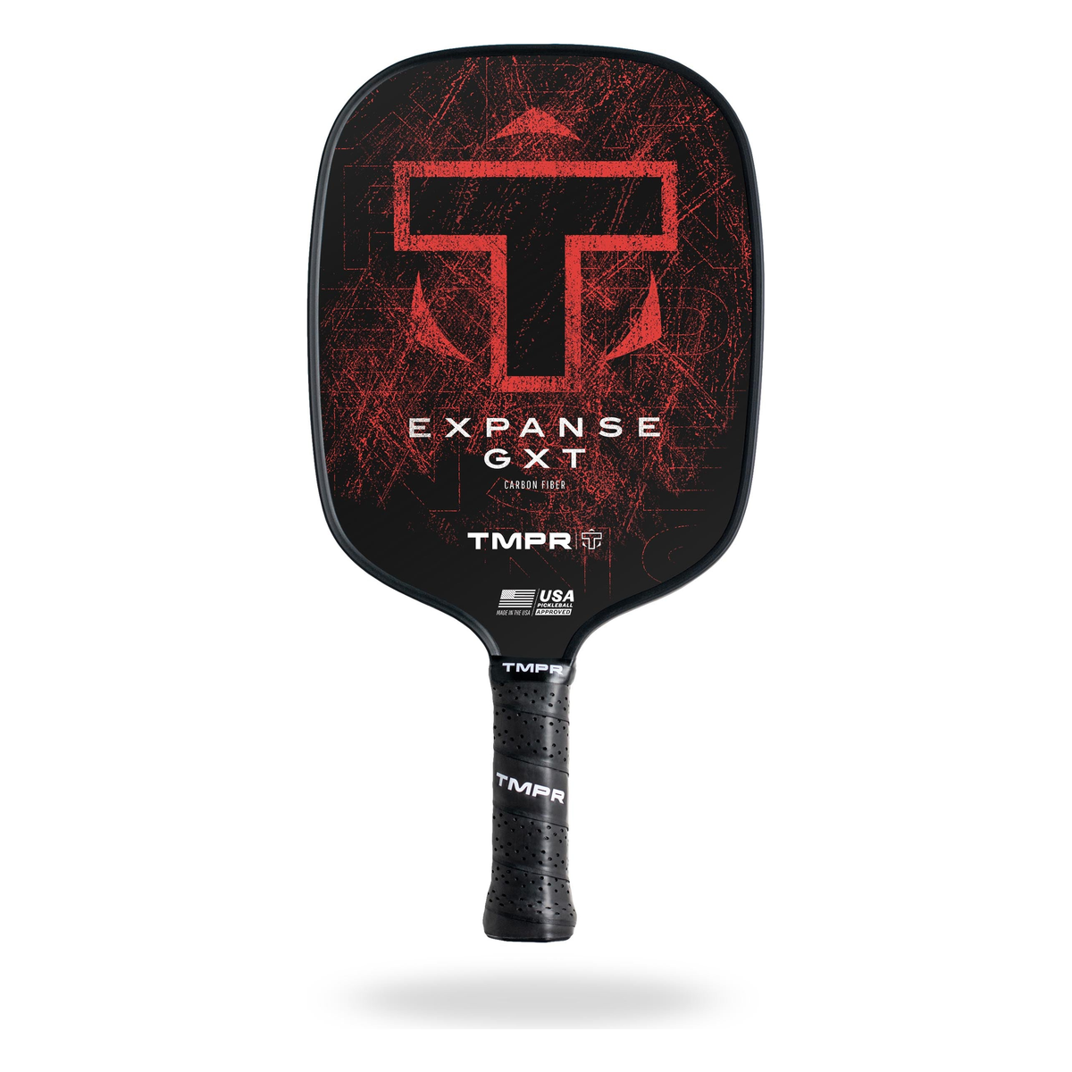 TMPR Expanse GXT Pickleball Paddle in Red - Front View