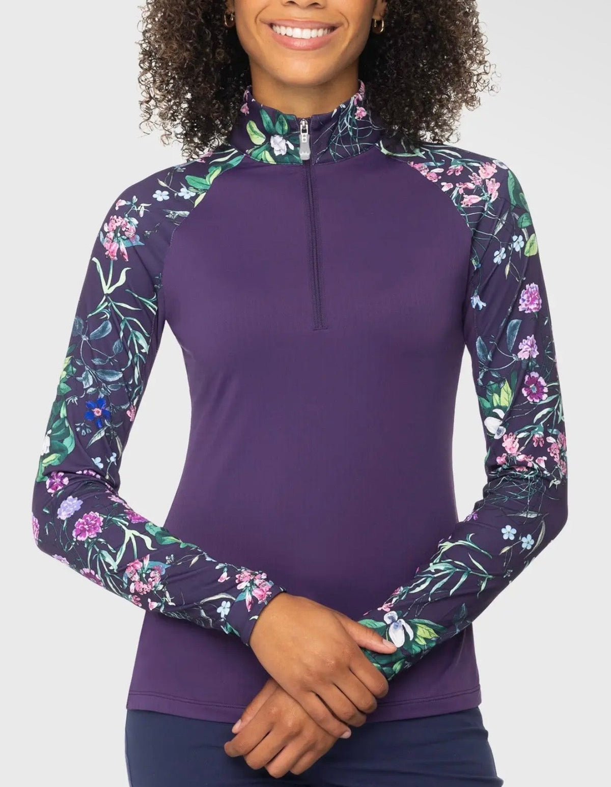Violet Botanical Garden Long Sleeve Sunshirt