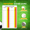 Soccer Referee Game Cards Pro | 50 Pack | Double Sided Thick Print Match Data Record Set