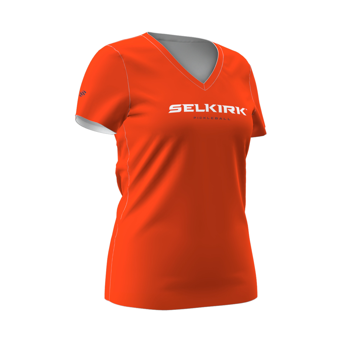 Women's Symmetrix Short Sleeve V-Neck Tee Orange / XS