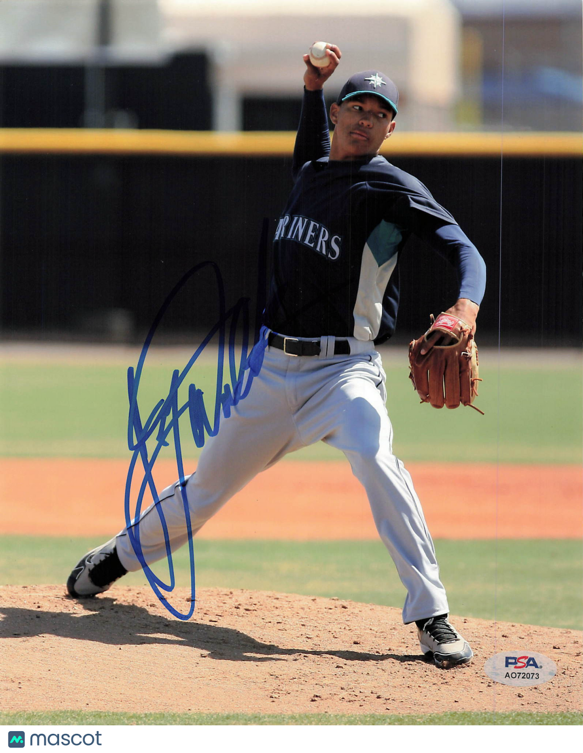Taijuan Walker Seattle Mariners Signed 8x10 Photo PSA