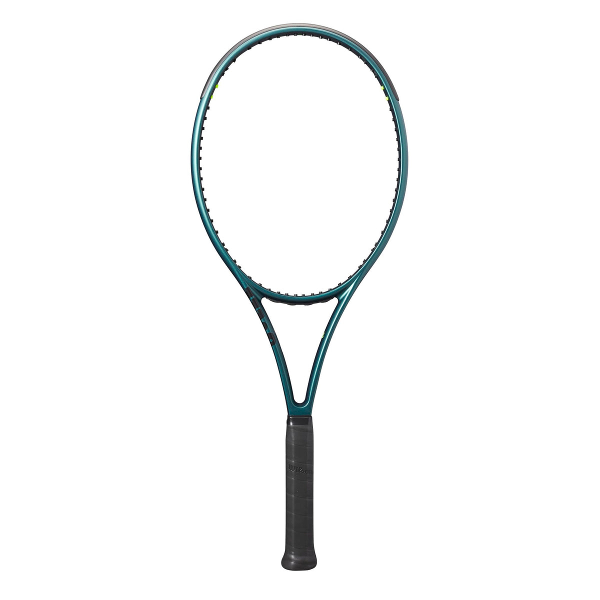 Wilson Blade 100UL V9 Tennis Racket, Unstrung in Green - main view
