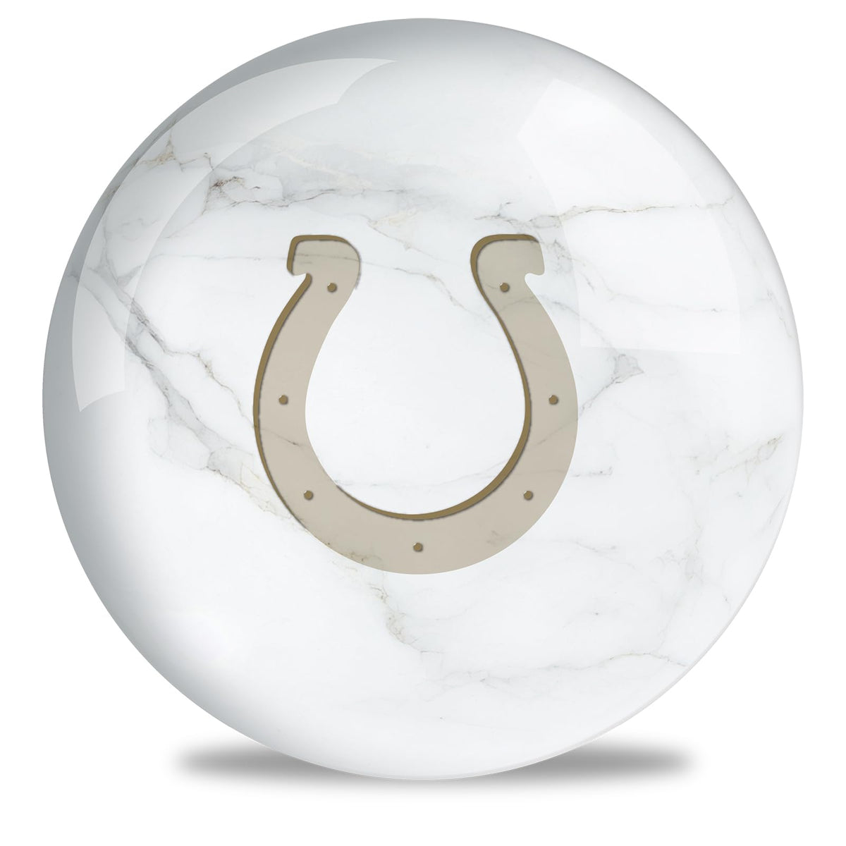 On The Ball Bowling NFL Indianapolis Colts Undrilled Bowling Ball (Marble) - view 2