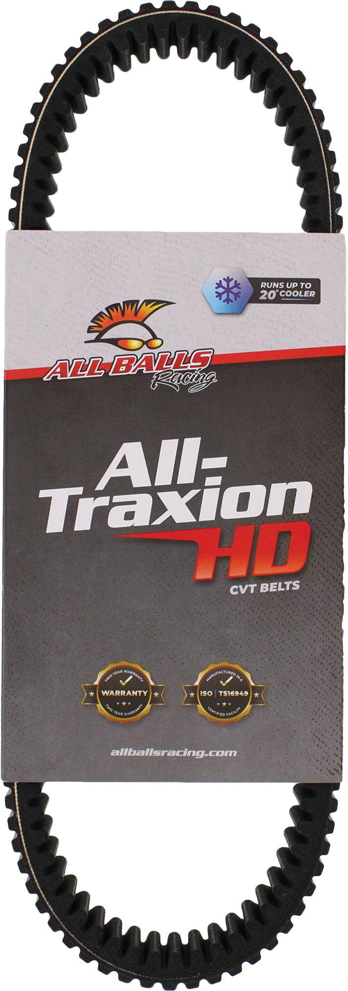 ALL BALLS, ALL BALLS CV Belt Yam Part Number 25-9024 for Improved Cooling and Durability
