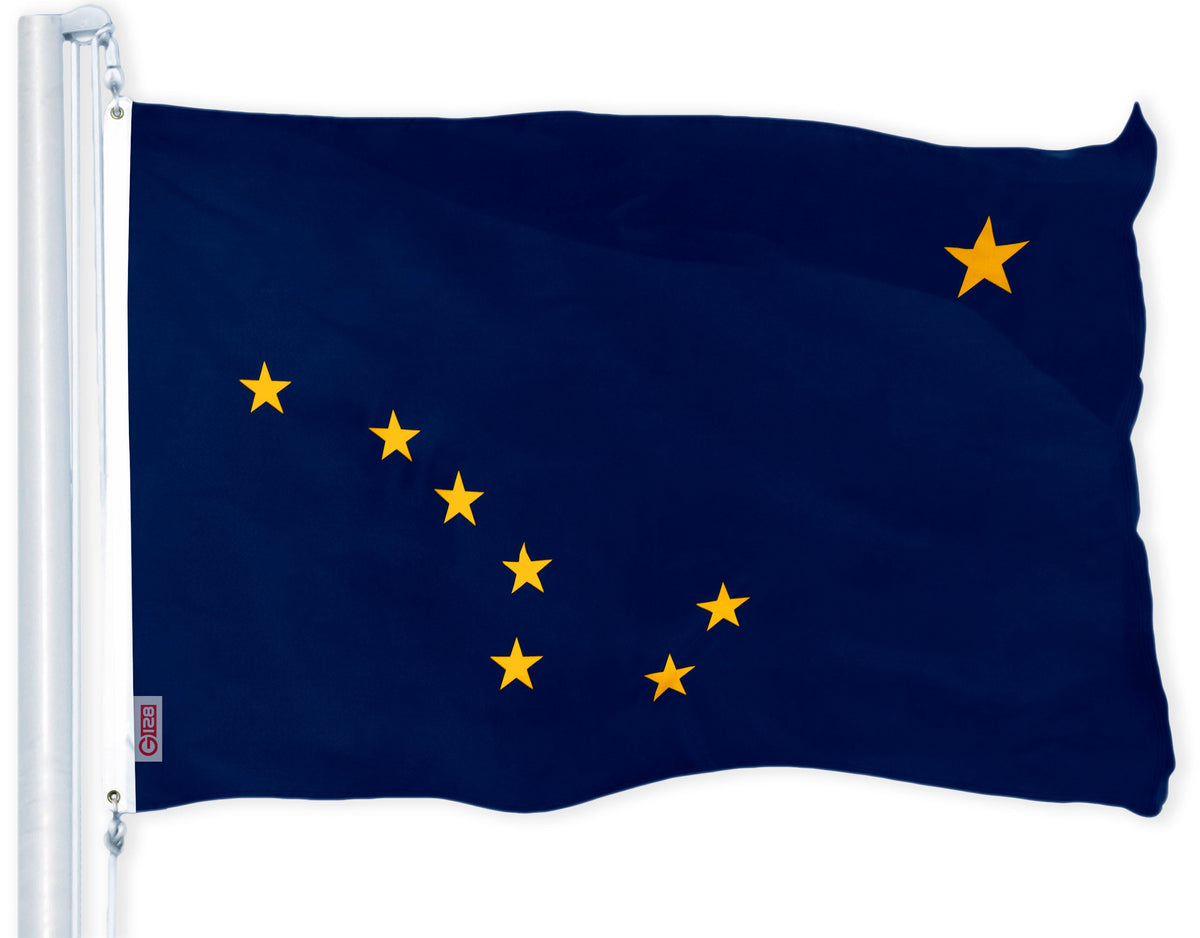 Alaska State Flag 150D Printed Polyester 3x5 Ft