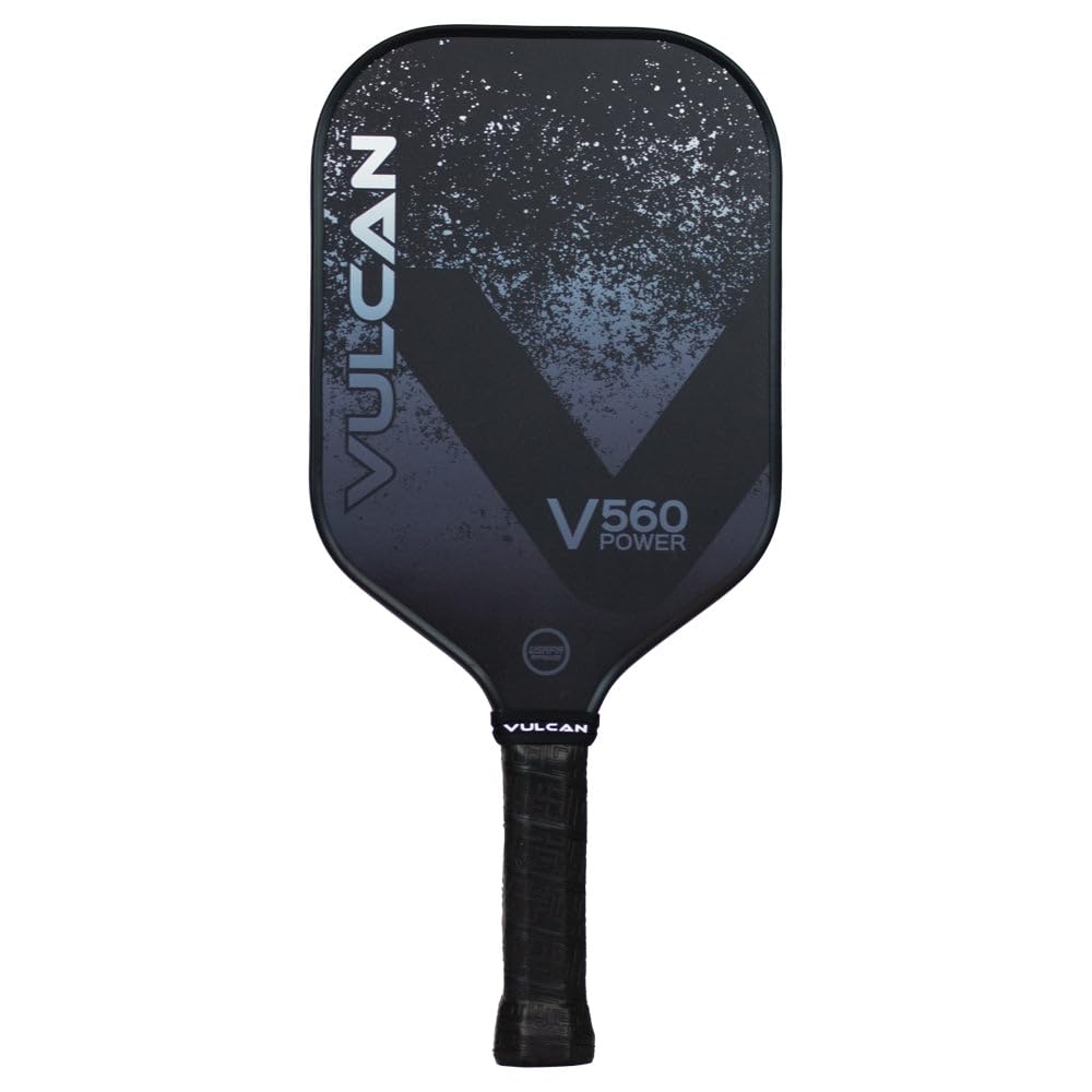 Vulcan V560 Power Pickleball Paddle in Smoke - Front View