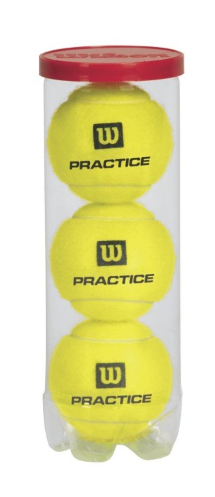 Wilson W Team High Altitude Practice Tennis Balls, Case of 24 Cans, 72 Balls in Yellow - main view