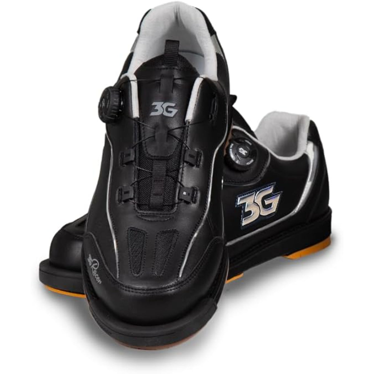 3G Dial Racer Black Chrome Right Hand Wide Bowling Shoes