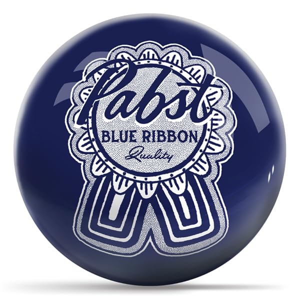 On The Ball Bowling Pabst Classic Ribbon Blue with White Logo - view 2