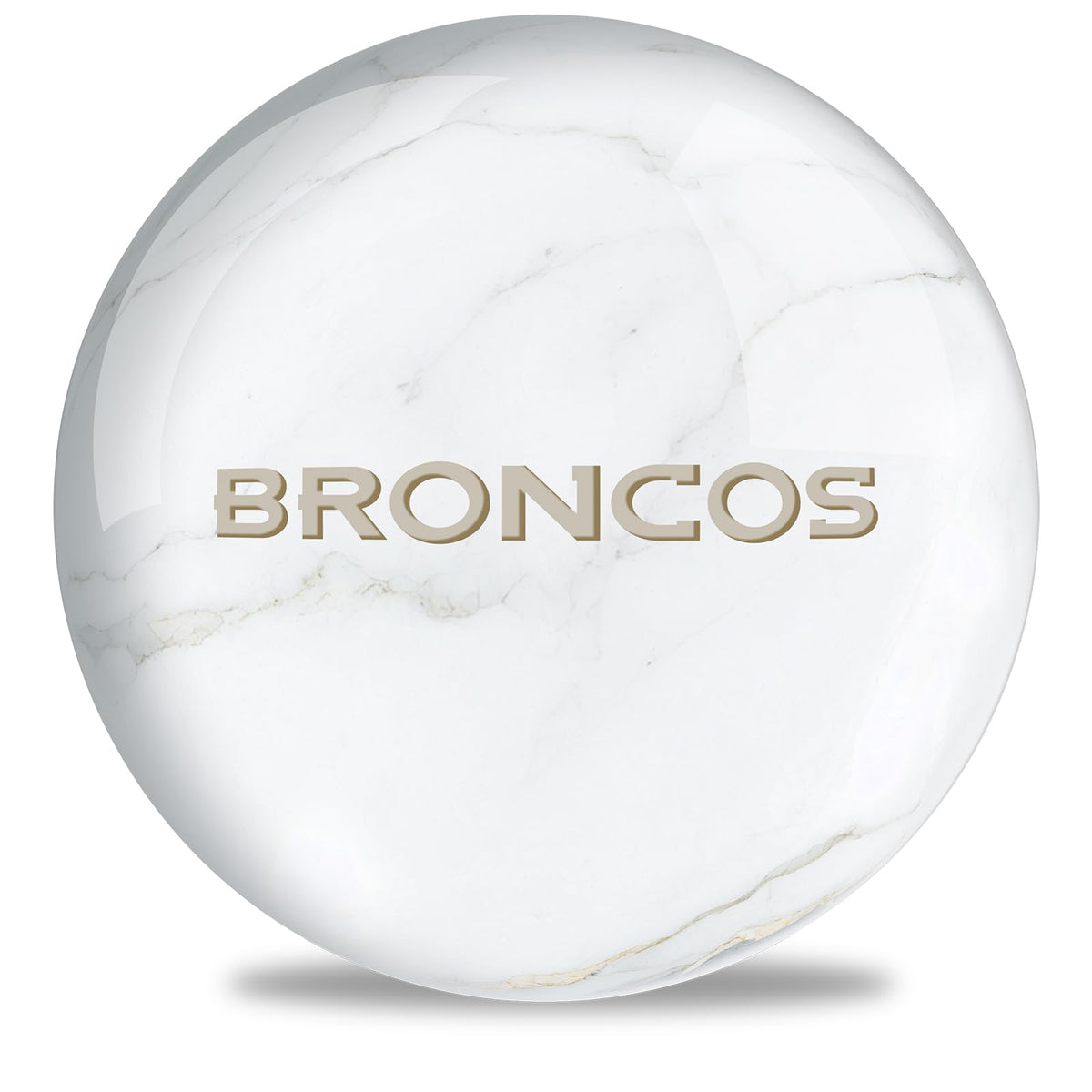 On The Ball Bowling NFL Denver Broncos Undrilled Bowling Ball (Marble) - view 1
