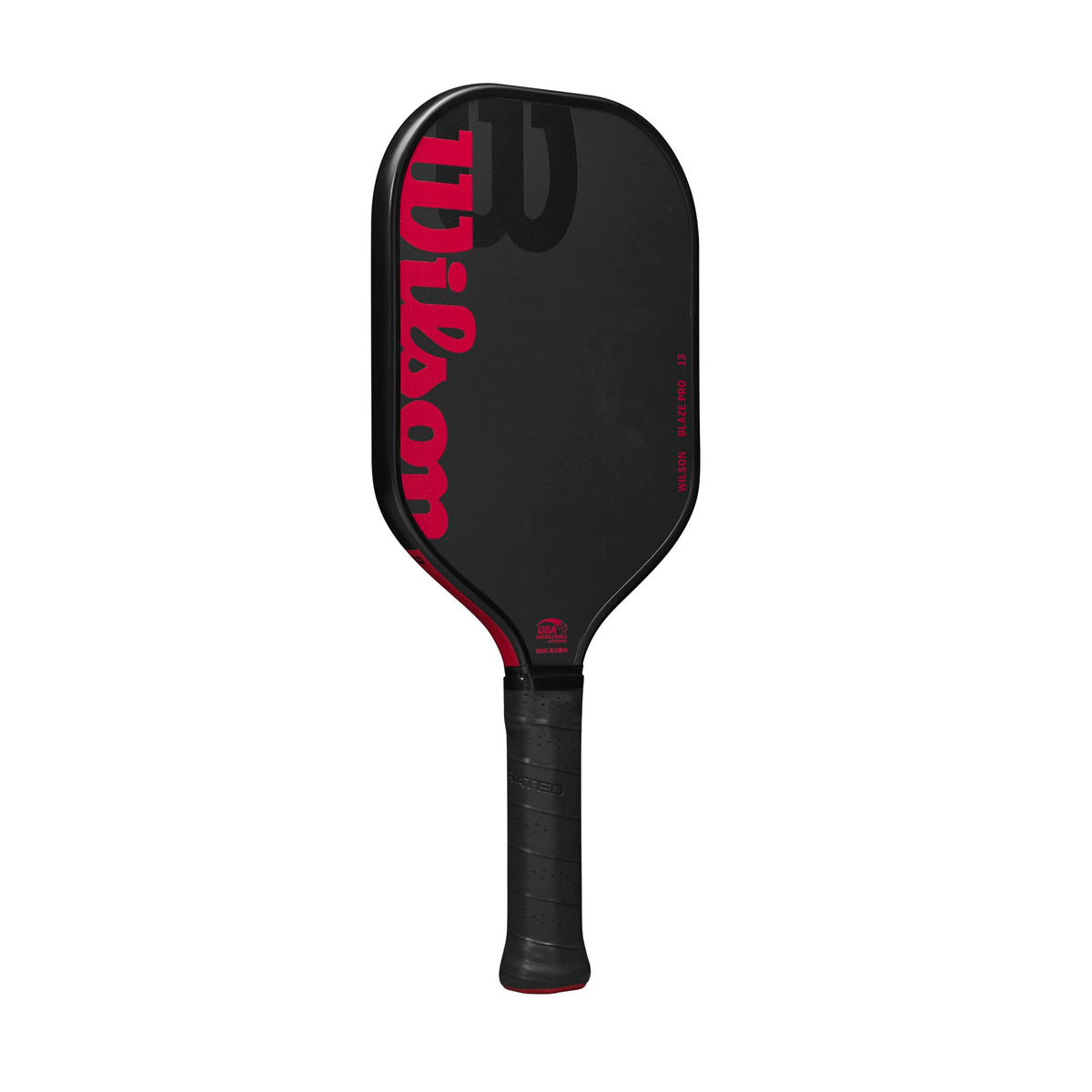 Wilson Blaze Pro 13mm Raw Hybrid Pickleball Paddle, Black/Red - alternate view 1