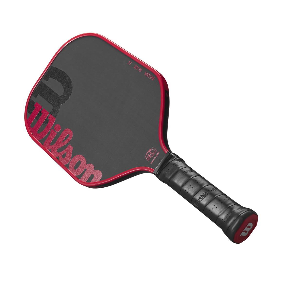 Wilson Blaze 13mm Raw Hybrid Pickleball Paddle, Black/Red - alternate view 5